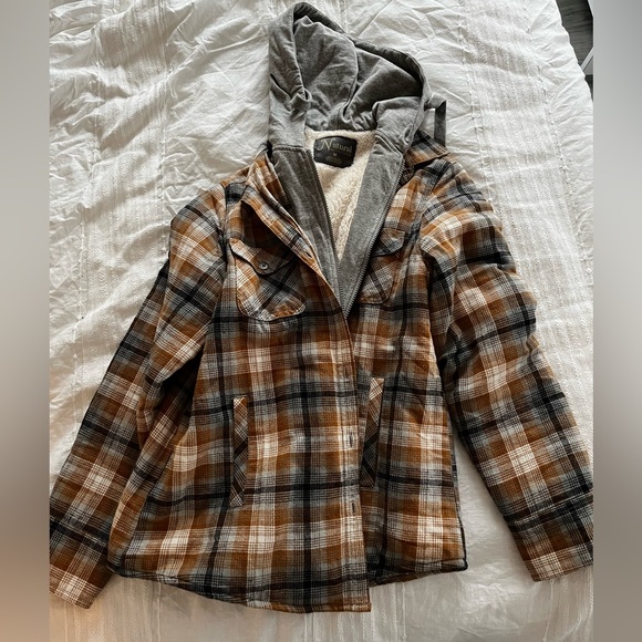 Fuzzy flannel jacket - Picture 1 of 2